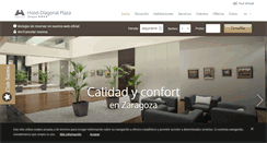 Desktop Screenshot of hotelzaragozadiagonalplaza.com