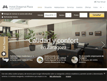 Tablet Screenshot of hotelzaragozadiagonalplaza.com